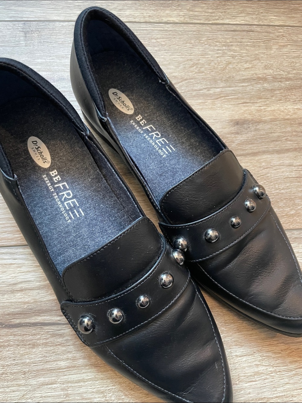 Dr Scholl's Leo Stud Be Free Energy Technology Womens Flats Black Size 8 - Picture 6 of 10